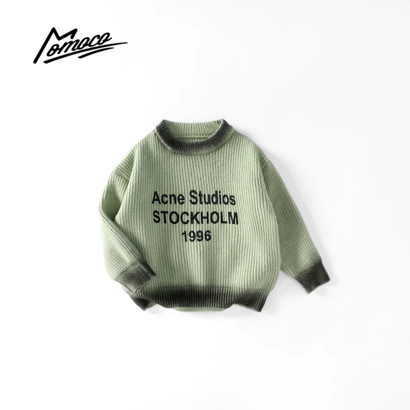 MOMOCO秋冬季新款男童英文字母时尚毛衣75430230030