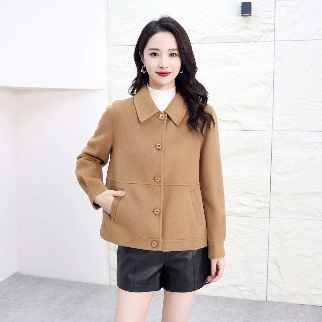 双面羊毛大衣外套  522驼 反季销售