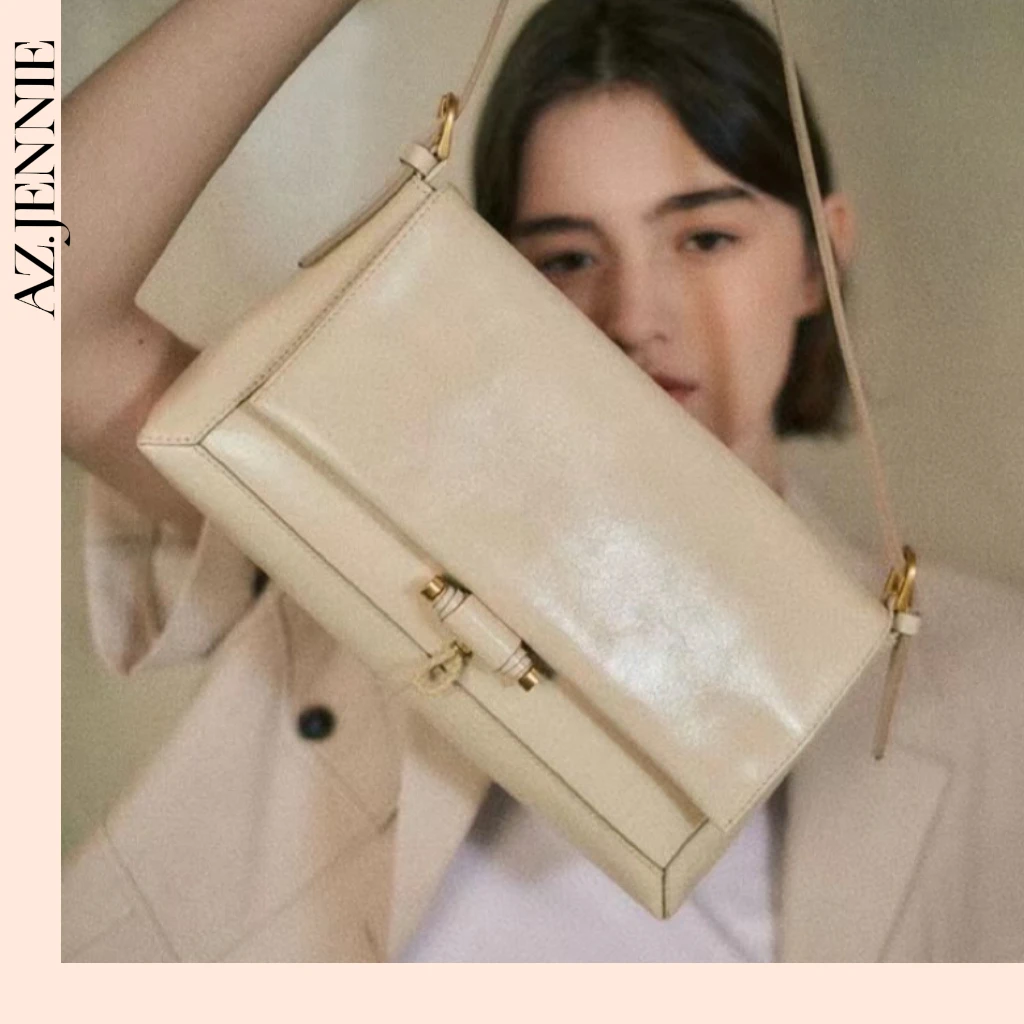 【AZ.Jennie】油蜡头层牛皮斜挎女包--头层牛皮-17950