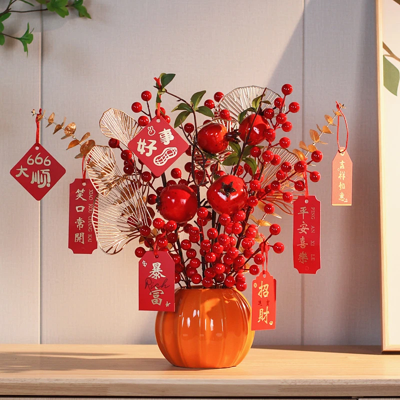 摆件装饰品乔迁之喜新居布置进新房搬家入宅仪式新年客厅挂件福桶