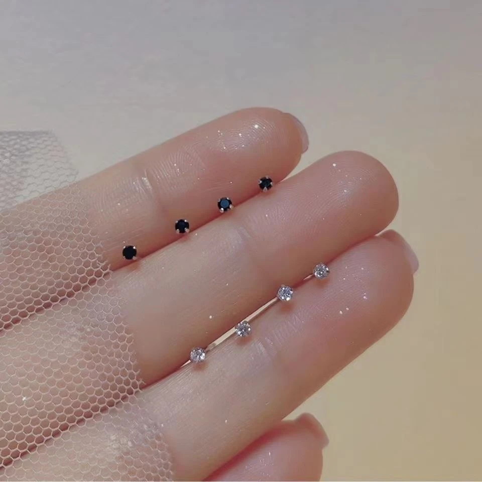 合金耳饰 耳饰 养耳洞免摘小巧耳骨钉耳钉女耳环迷你百