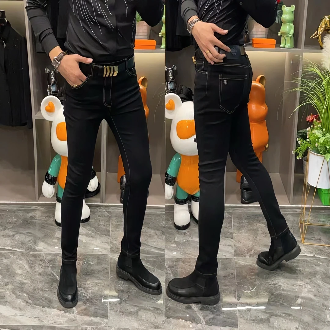 F-888 上新男士四季高弹力修身小脚牛仔裤时尚百搭高品质潮流潮版