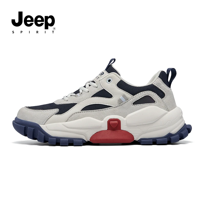 JEEP/吉普2024夏季新款潮流时尚百搭运动鞋休闲户外增高老爹鞋