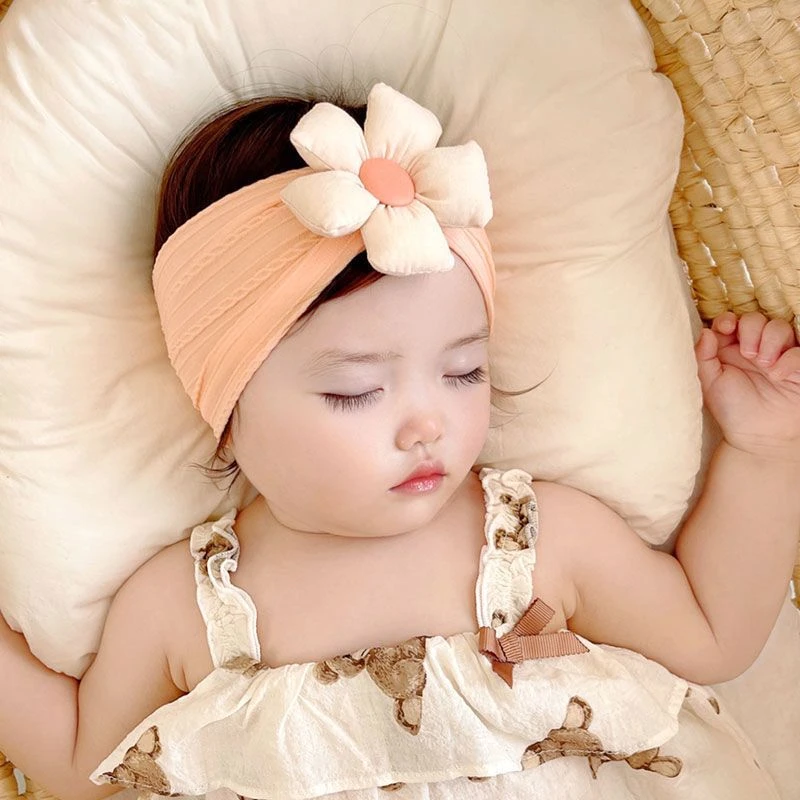新款婴儿发带女宝宝护卤门头饰花朵造型发饰新生儿婴幼儿头箍儿童