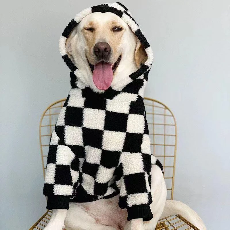 ins超火!中大型犬狗狗衣服秋冬款金毛拉布拉多萨摩耶宠物衣服质量