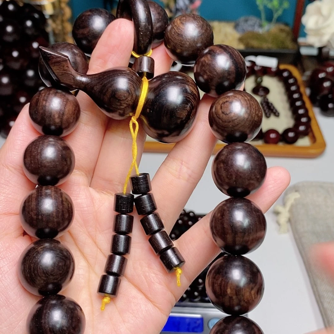 【闪购商品】紫光檀手串/手链2.0*19颗带葫芦