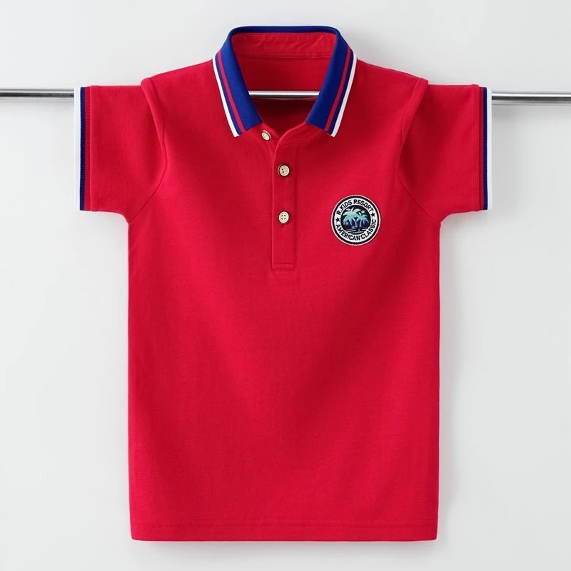 童装男童t恤短袖Polo衫2025夏季薄款儿童夏装中大童体恤纯棉上衣