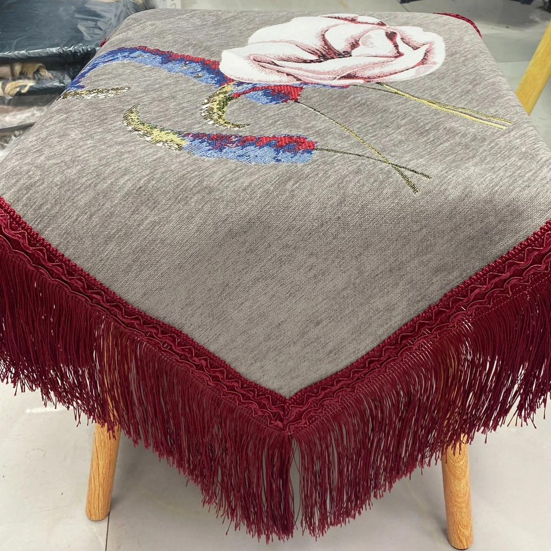 60*60灰色羊绒雪尼尔万能盖巾