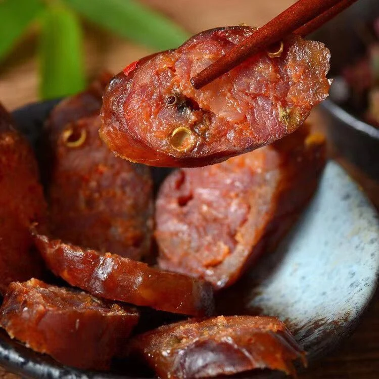 【黑猪香肠】4斤装 纯肉灌装无淀粉农家柴火烟熏川味 麻辣 香肠