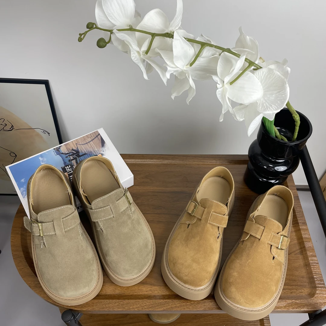 【陈火火】厚底新款懒人勃肯鞋舒适百搭软底磨砂