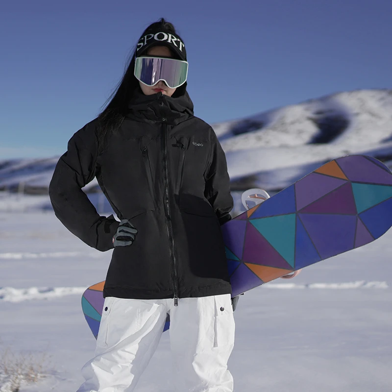 2022新款滑雪服外套黑色夹克3L