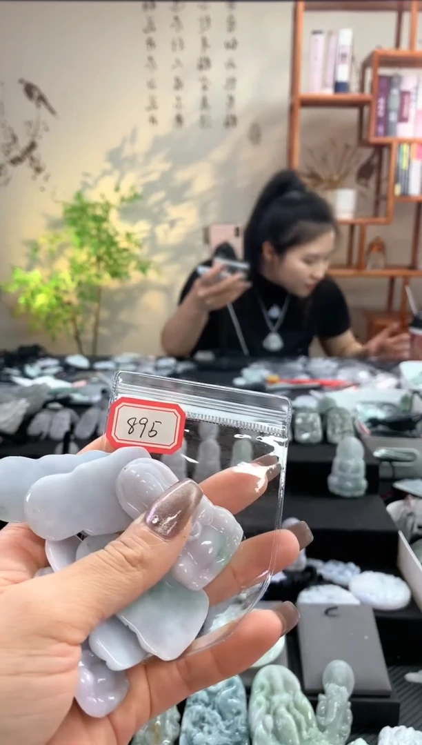 【闪购商品】翡翠吊坠(赠链)未镶嵌观音 895多样性发一件