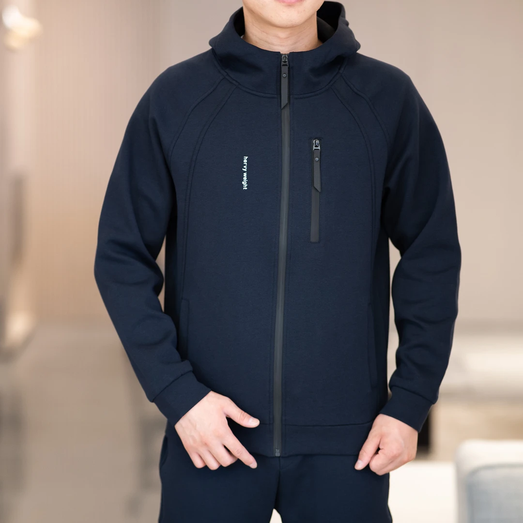 春秋加厚爆款男士上衣宽松版型时尚运动户外休闲长袖连帽外套