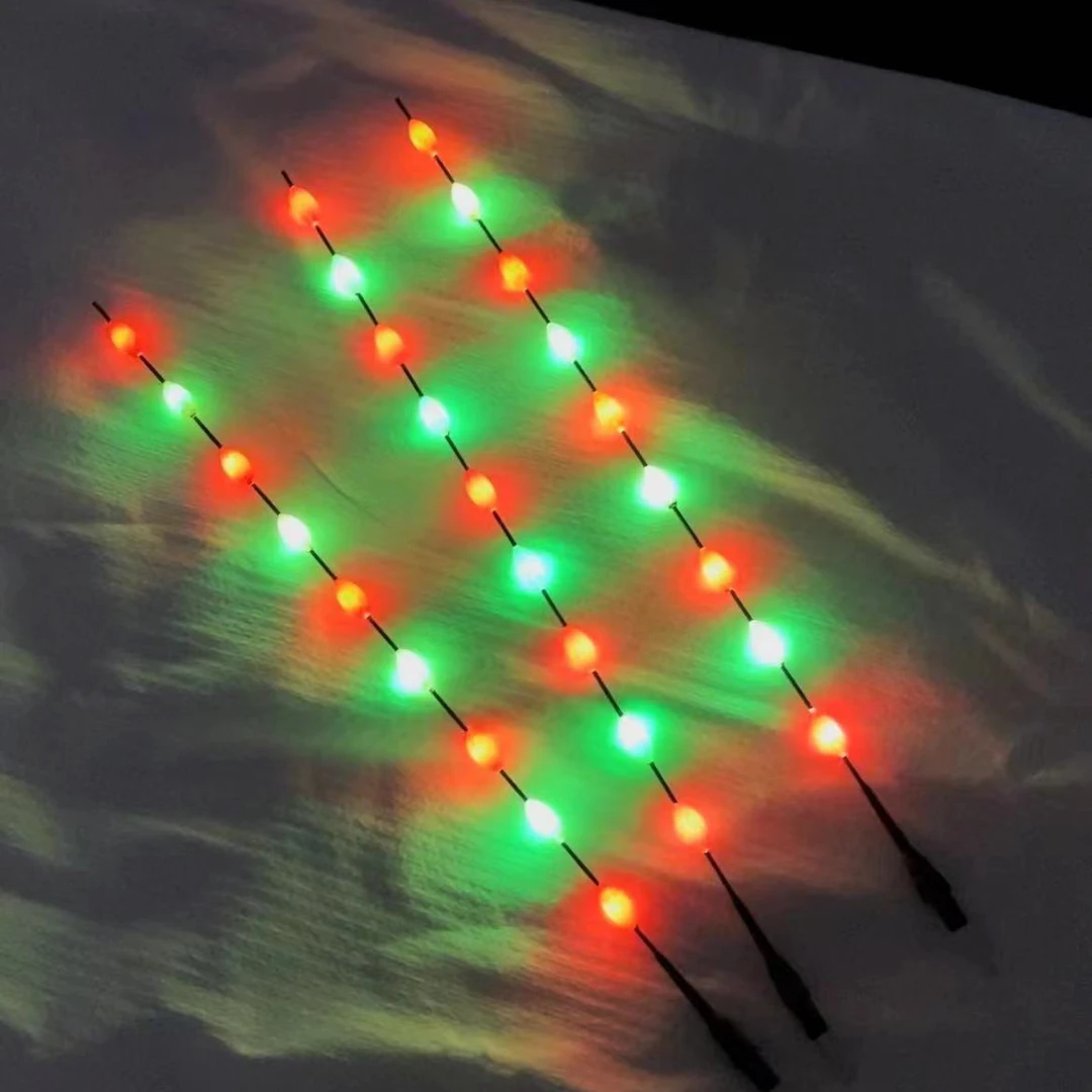 【单漂尾】7目9目加粗醒目LED灯珠硬尾可无铅自立咬钩变色日夜两用