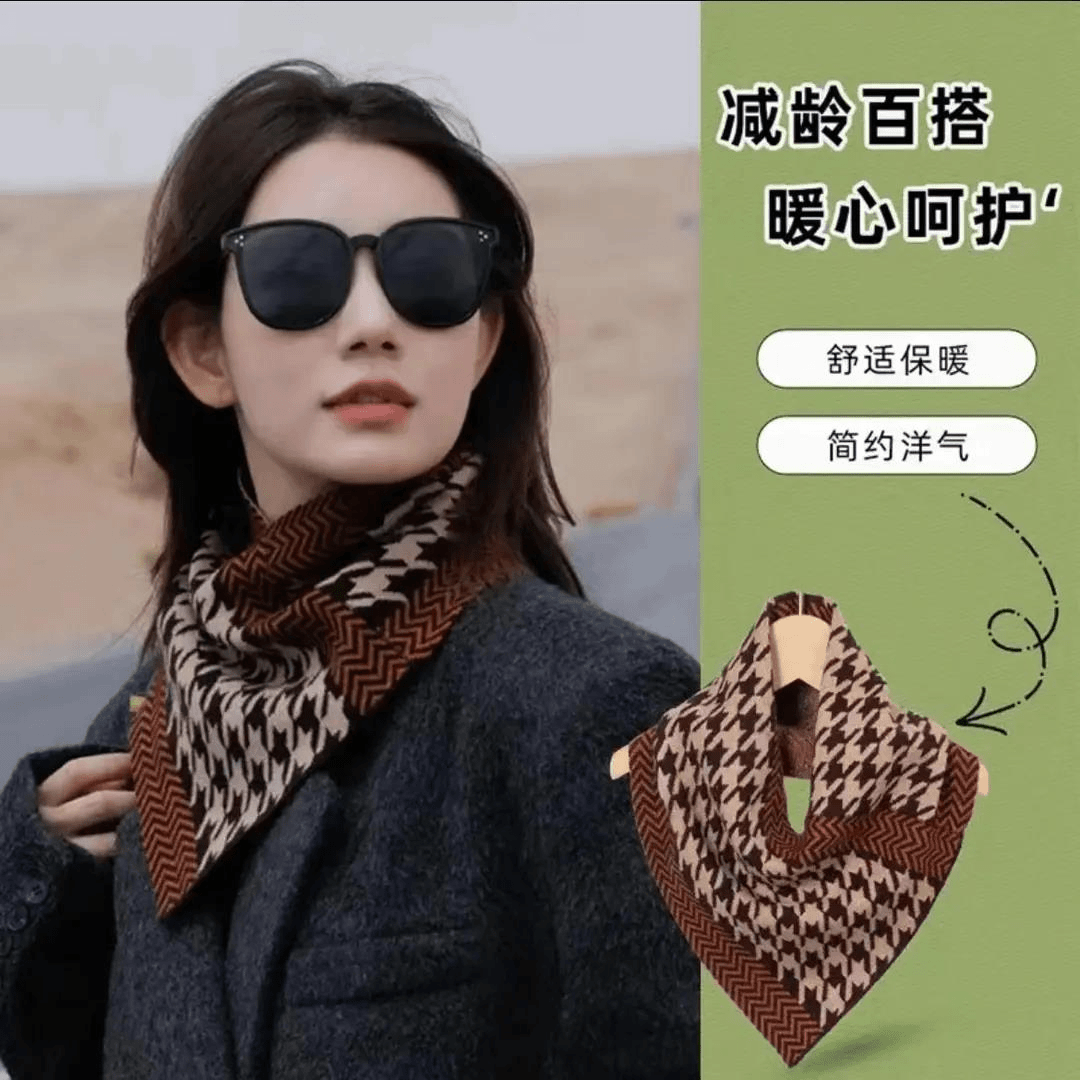 两条组合新款围脖女秋冬季保暖护颈椎韩版百搭防寒围巾脖套三角巾
