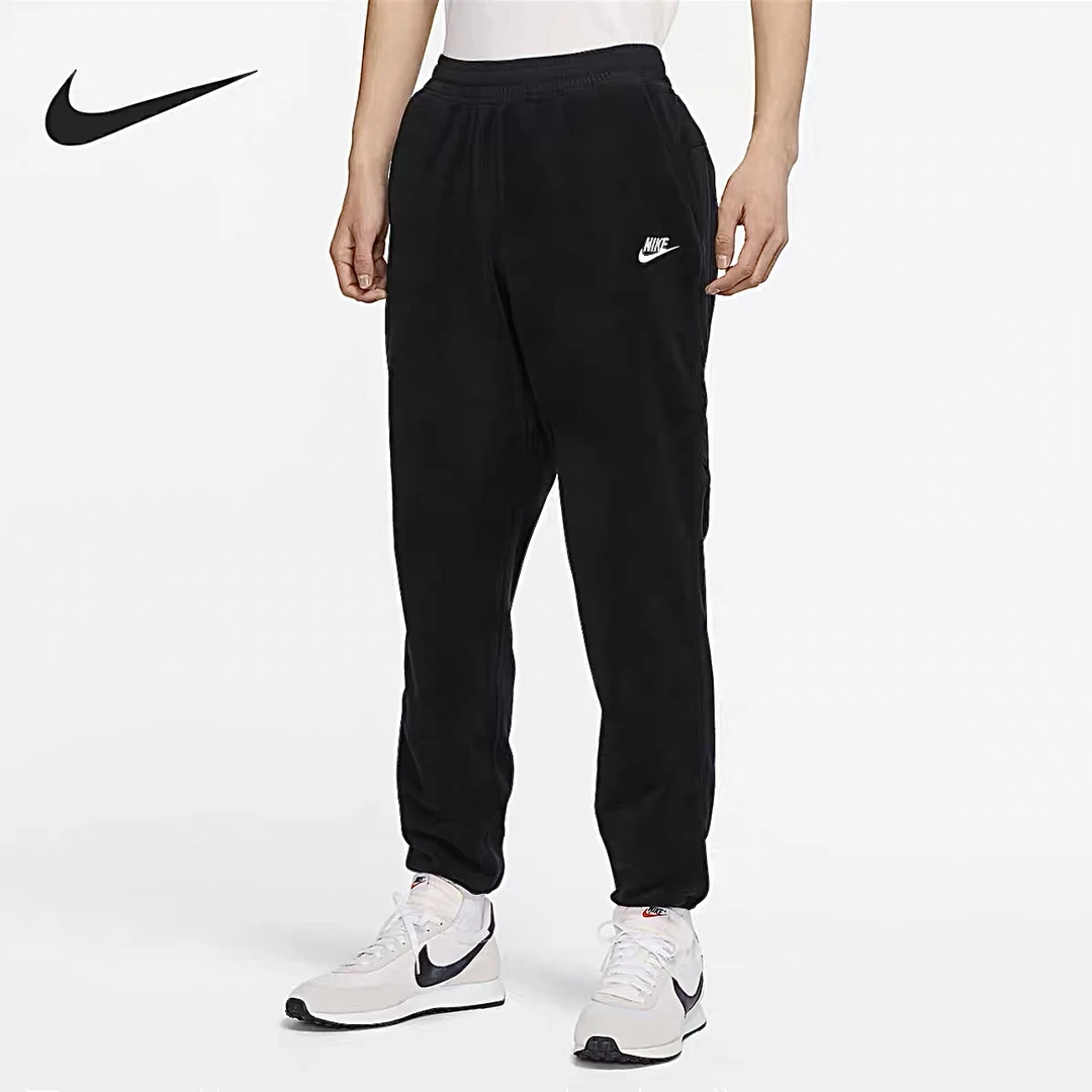 NIKE耐克纯色直筒摇粒绒休闲透气时尚百搭运动长裤DM1224-010