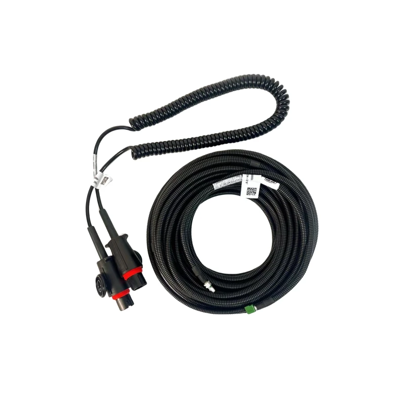 解放J6V四路影像连接线螺旋线插座监控摄像头延长线J6P3.0