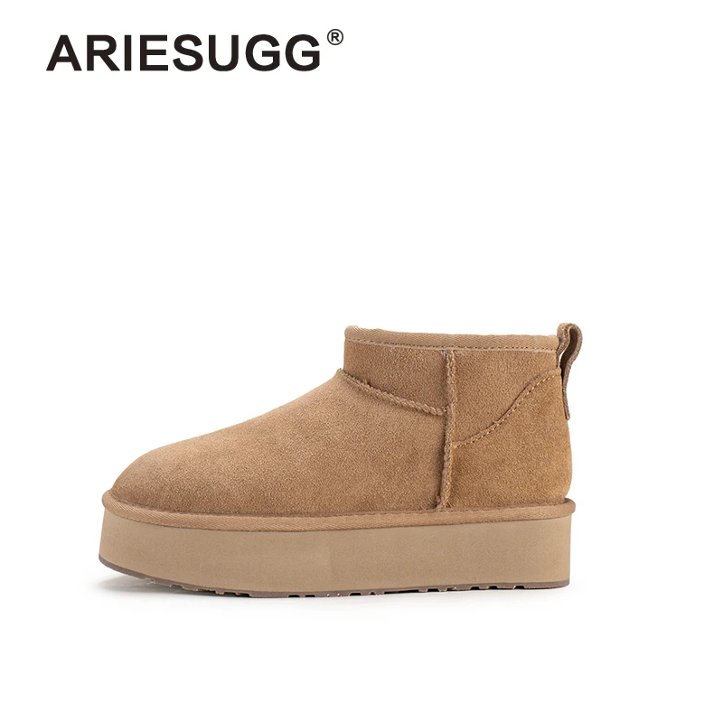 【厚底迷你】皮毛一体桑坡新款高级舒适保暖冬季雪地靴