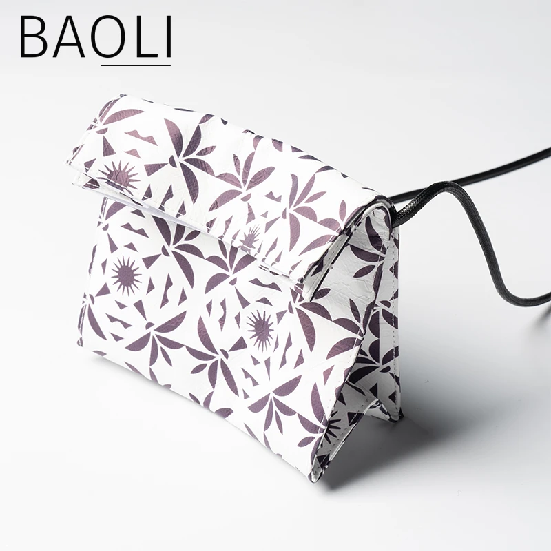 超轻杜邦纸折叠口包包百搭花色斜跨包简约女包BLHZB02