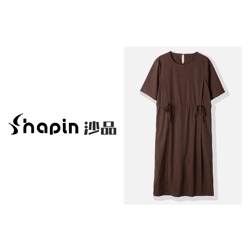 文艺风复古简约女装连衣裙2024夏季新款时尚收腰显瘦裙子LCM3002