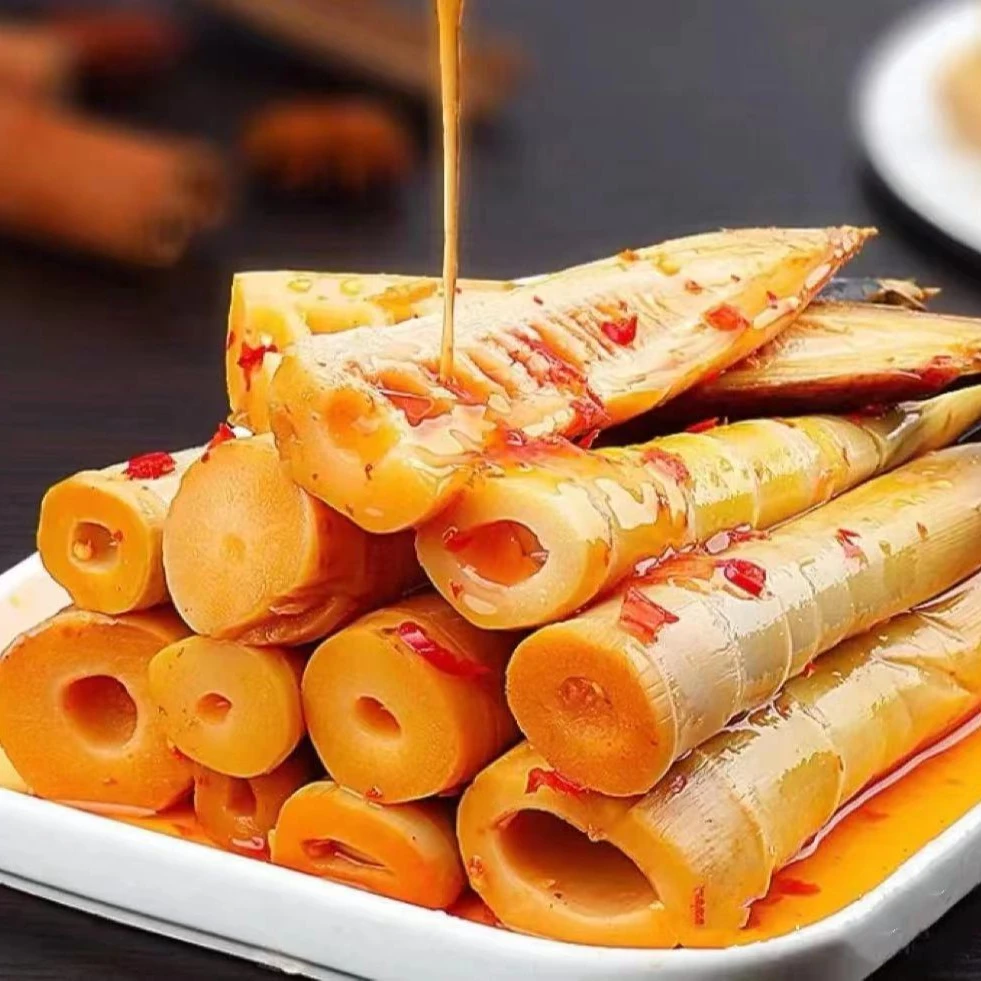 网红手剥笋2023新笋开袋即食500g香辣味泡椒味手拨笋手撕笋零食