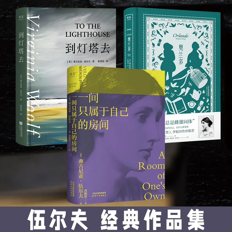 伍尔夫女性主义作品集：一间只属于自己的房间+到灯塔去+奥兰多
