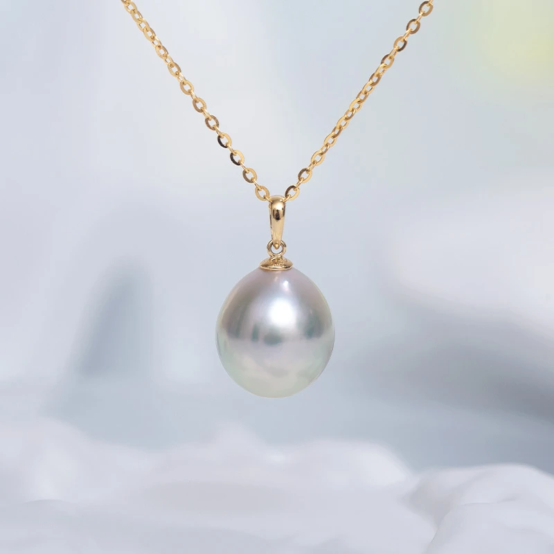 海水珍珠澳白吊坠极光18K金大点位轻奢气质百搭时尚多样性发一