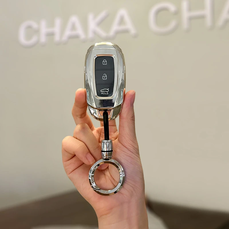 北京现代钥匙套伊兰特车ix35女名图朗动领动ix25悦动悦纳胜达扣壳