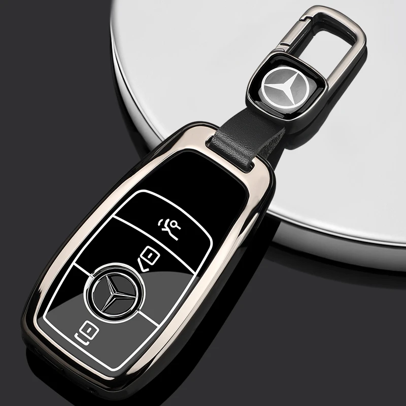 新款奔驰e300l车钥匙套E级C级S级amgC260LC200LA200LE260s450壳扣