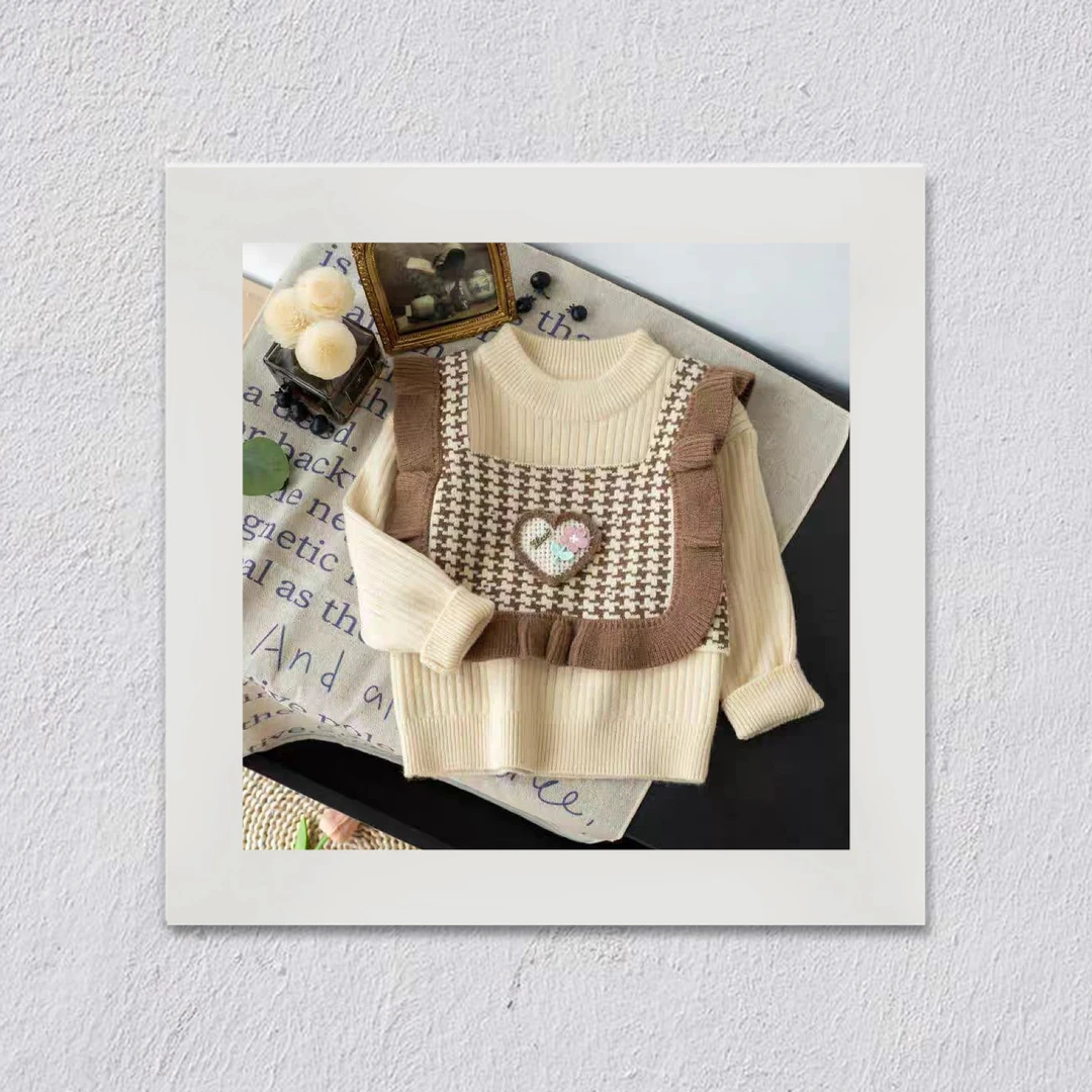 D93女童时尚秋冬款韩系洋气套装