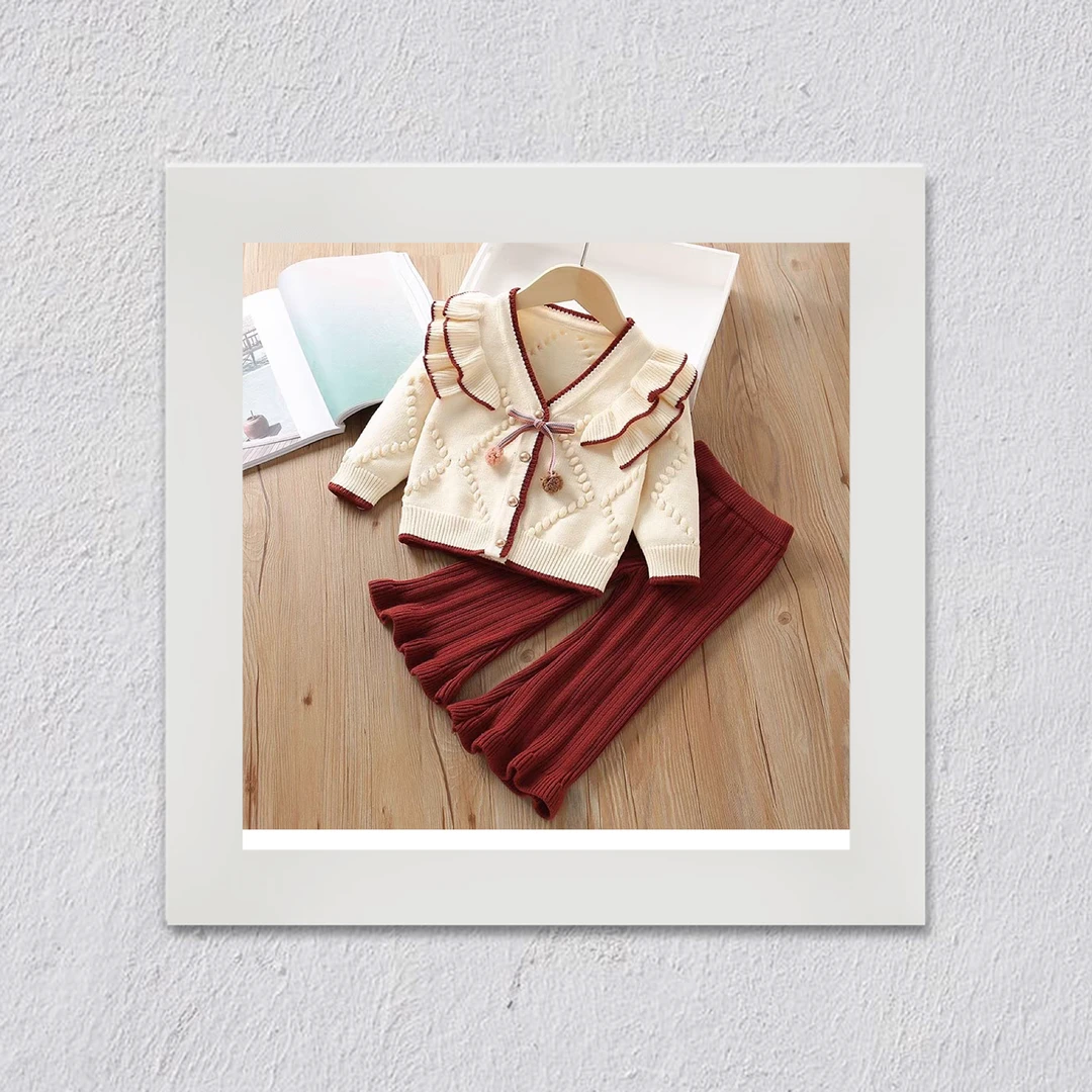 D45/D49女童时尚秋冬款小香风可爱洋气套装