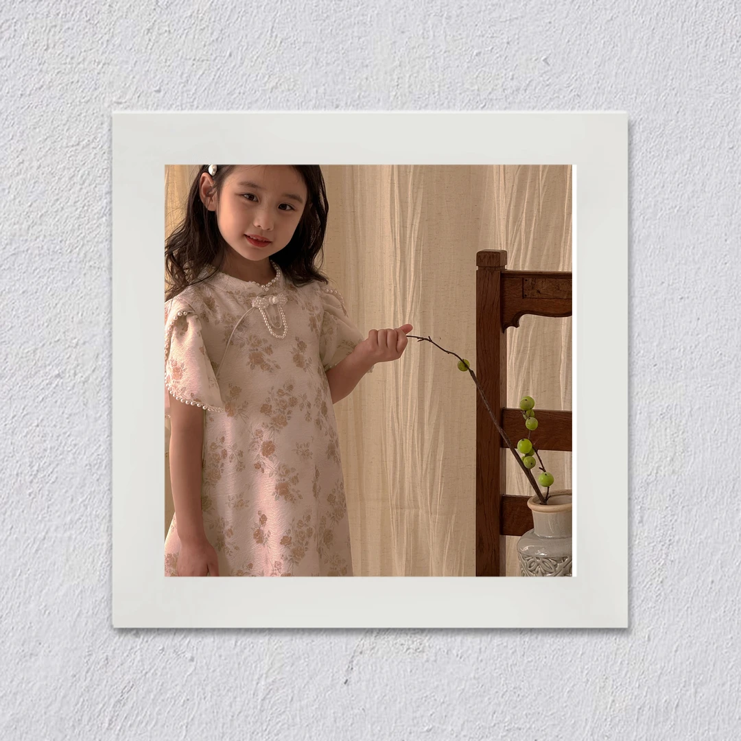 J619女童夏季清新公主裙女孩可爱连衣裙