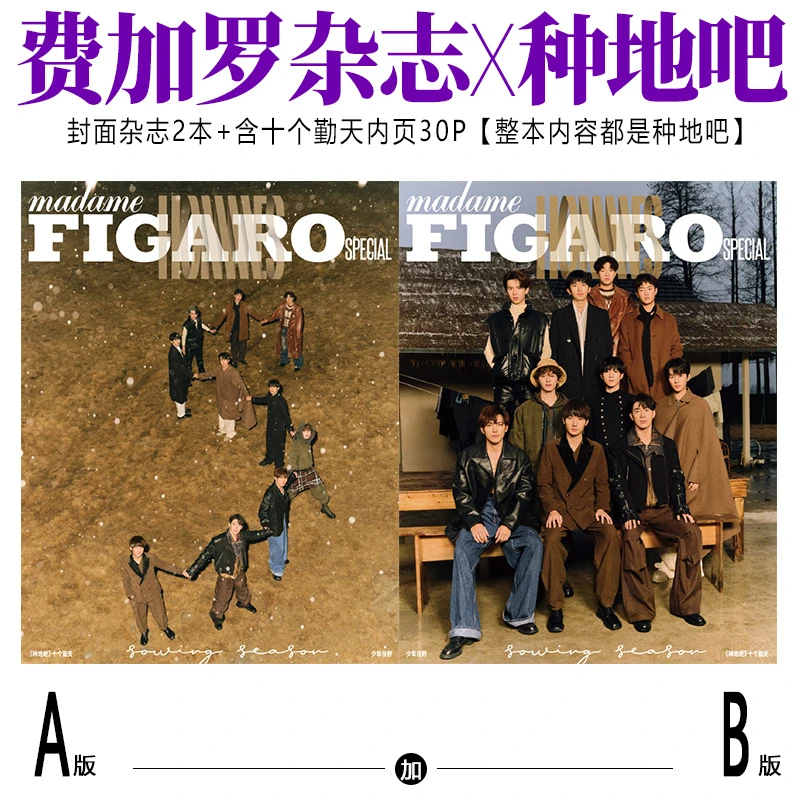 现货 十个勤天A/B版封面+内页30P 费加罗杂志2024年2月