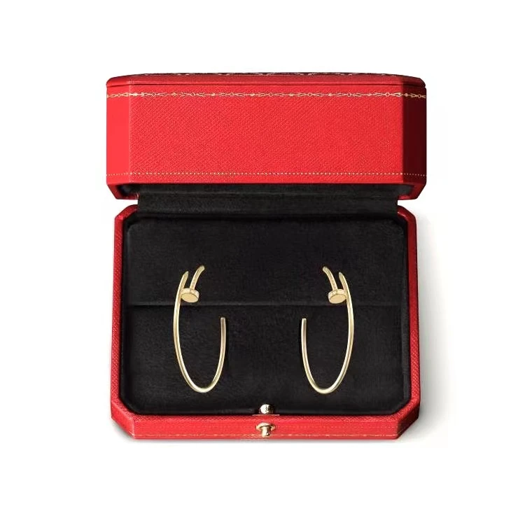 99新 Cartier/卡地亚 Juste un Clou 系列黄金 头尾钻钉子耳环