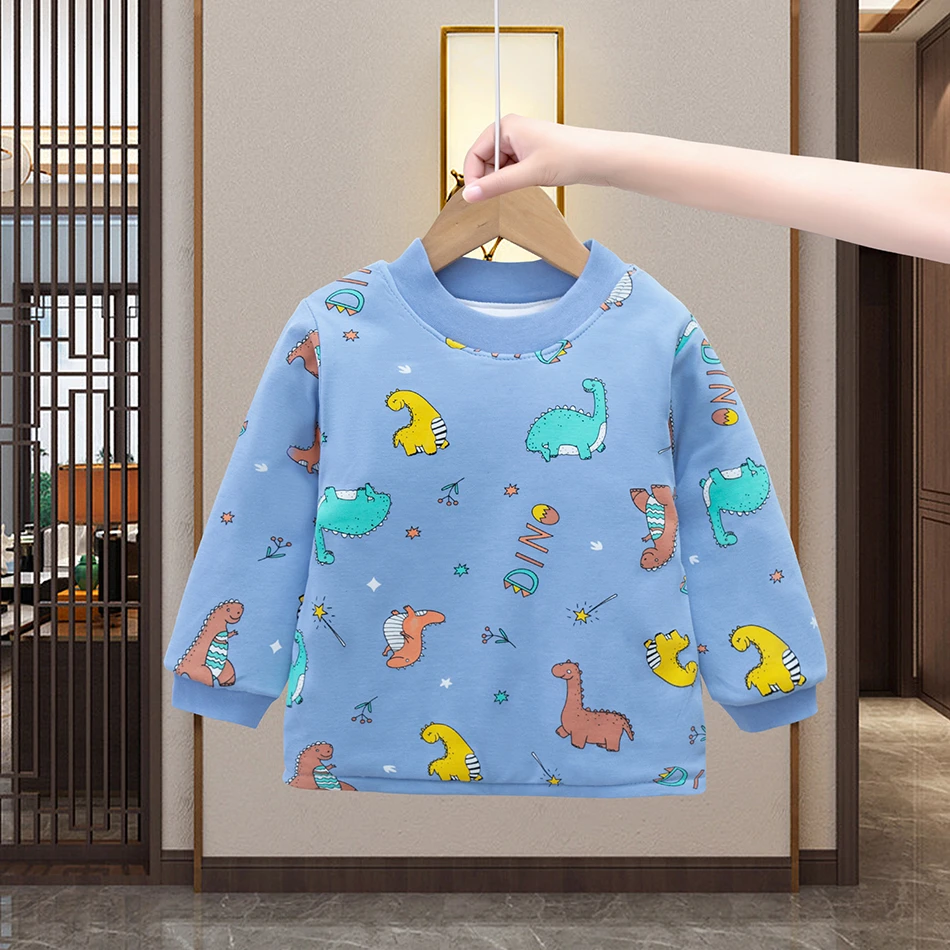 0-10度 300克南极棉 婴儿夹棉上衣儿童加厚棉服宝宝纯棉棉袄