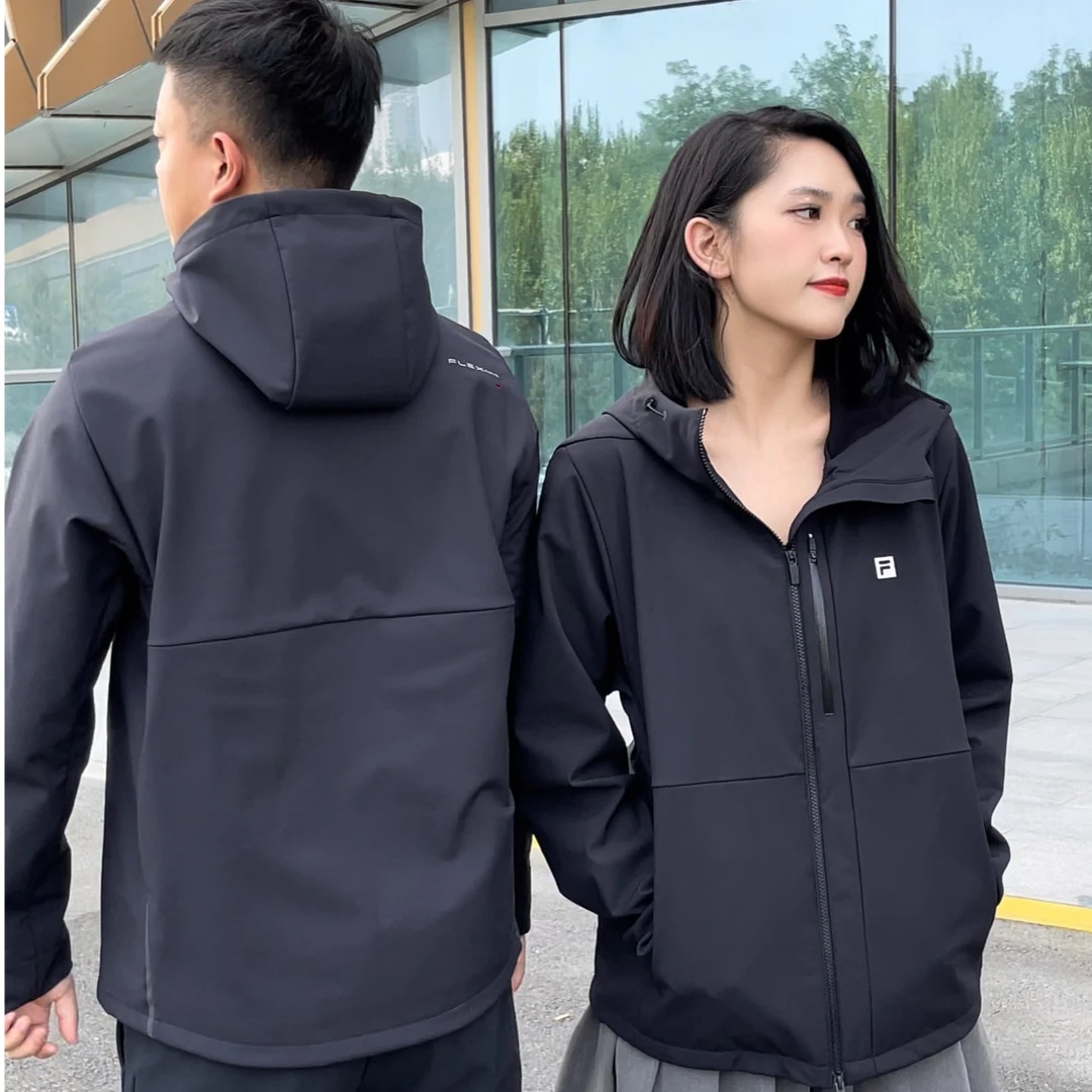 斐乐FILA男装【加绒加厚时尚外套】秋冬保暖-防风防泼水A11M341706F