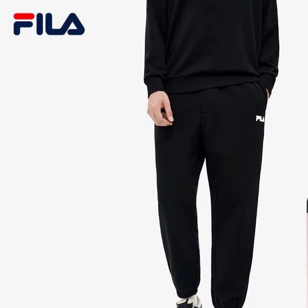 FILA斐乐卫裤冬季新款宽松束脚潮流长裤F51W249699F/F51W249698F