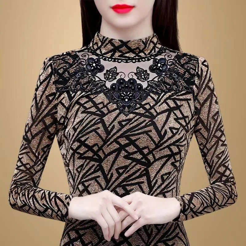 显瘦半高领秋季打底衫2025年新款秋冬保暖百搭高档长袖t恤衫女