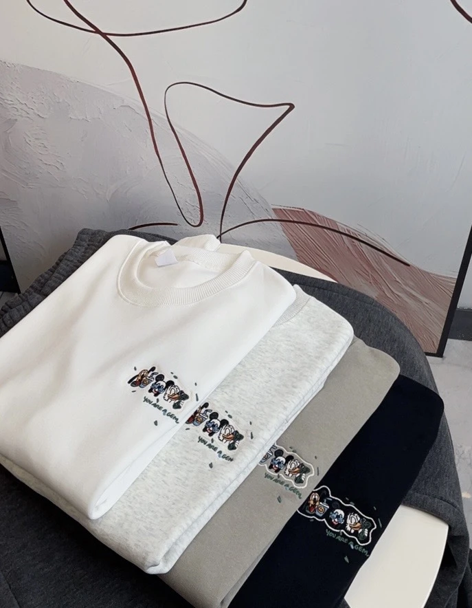 【米奇卫衣】男女同款-宽松落肩刺绣卫衣