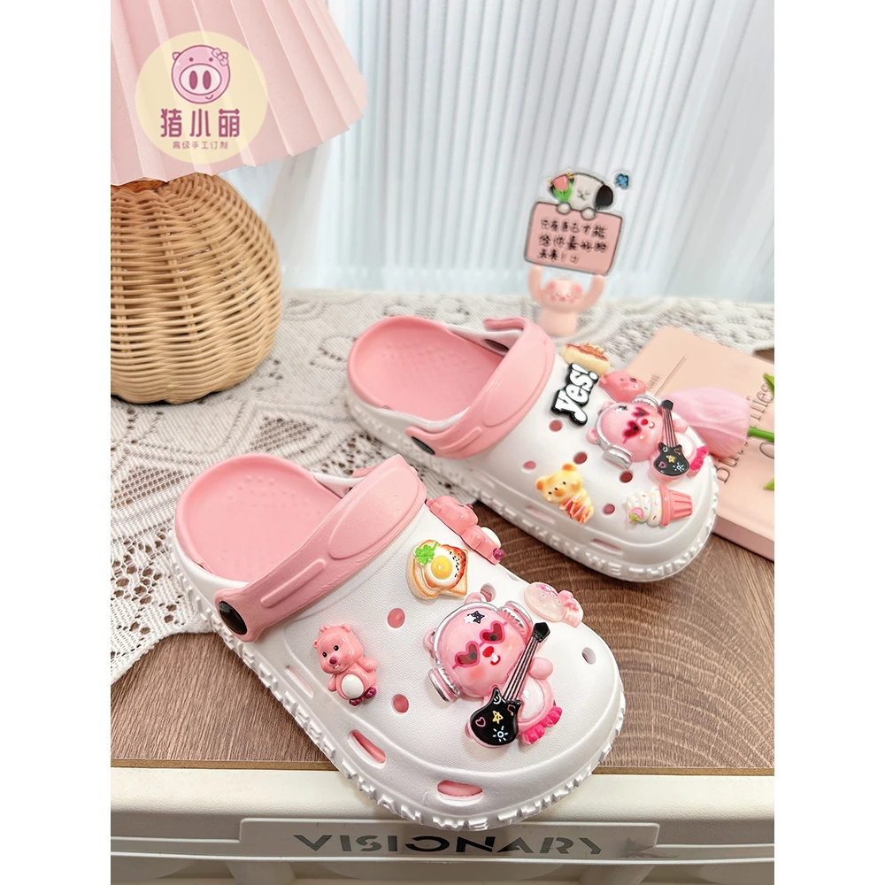 女童宝宝洞洞鞋时尚适合上班穿的女士拖鞋外穿沙滩软底幼儿童女孩