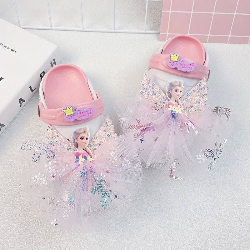 儿童凉拖女童公主夏外穿时尚洋气拖鞋夏款外出两穿夏季大童洞洞鞋