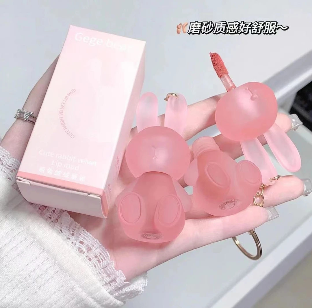 买一送一 戈戈萌兔绒绒唇泥 哑光雾面显白唇釉口红学生党平价