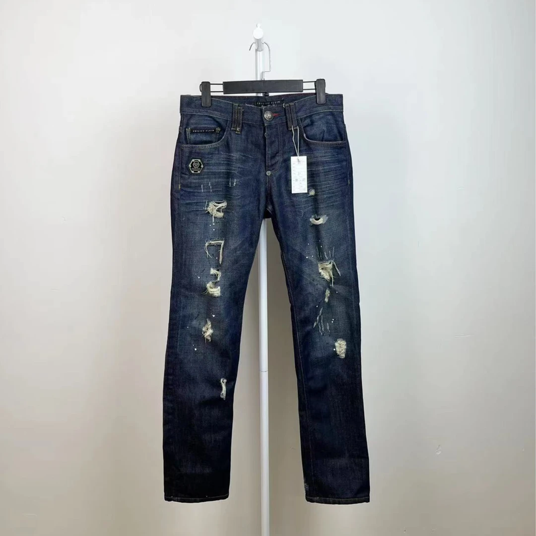 PhilippPlein/99新/拼皮 休闲 牛仔裤/31码