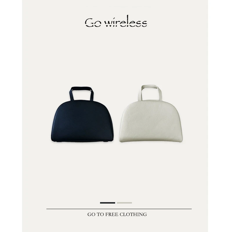 Gowireless丨100牛皮 纯色简约休闲百搭手提包 24GS518