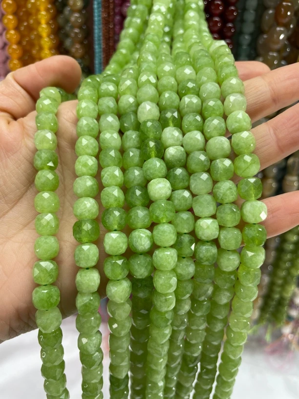 JiMeiShi 01-60多样性发货天然石diy手作编织散珠半成串珠