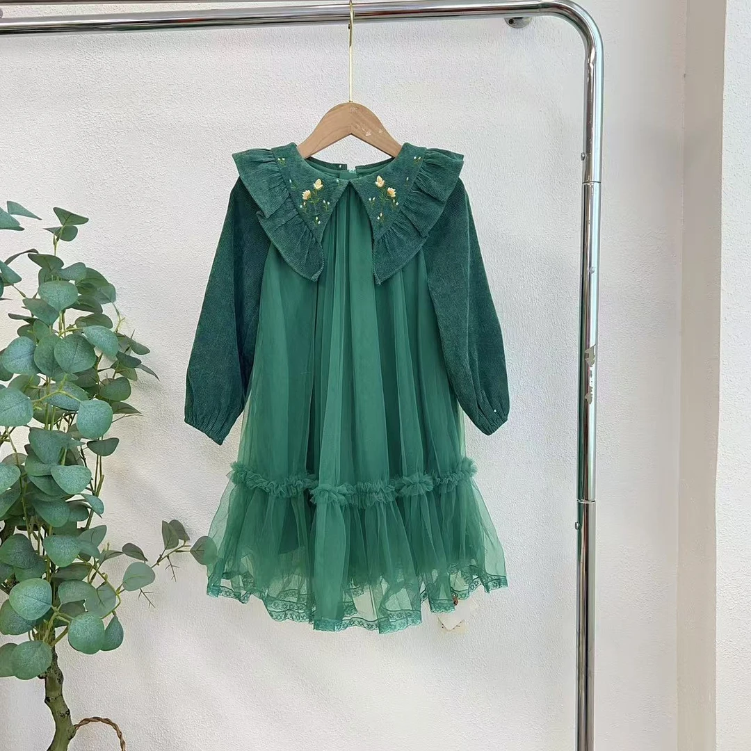 3611森蓝色连衣裙