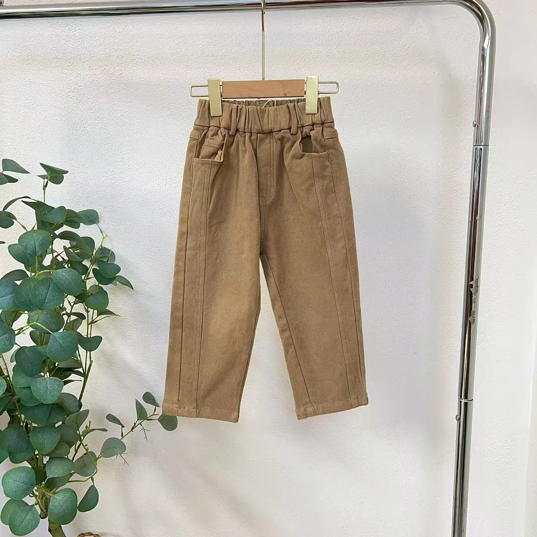 3329森卡其加绒裤子