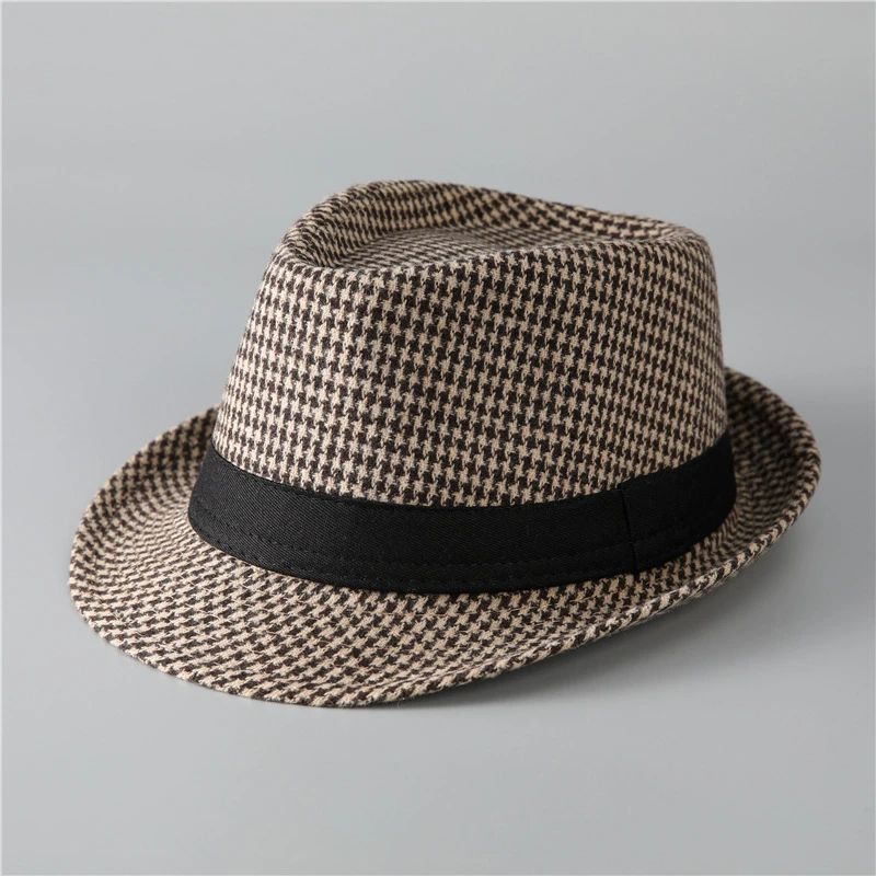 老人帽子春秋爸爸礼帽男士帽子中老年人爵士帽