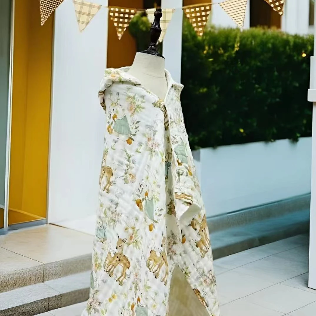 【贝安悦斗篷浴巾】婴童宝宝洗澡加厚吸水连帽
