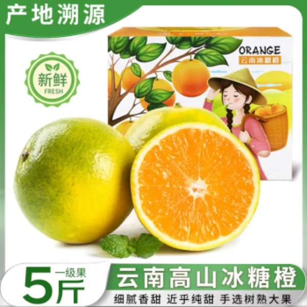 云南高山冰糖橙5斤装